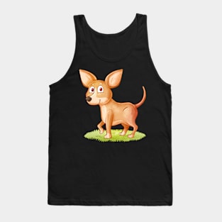 Chihuahua hand Drawn Tank Top